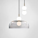 Nordic Glass Led Chandelier Modern Designer Double Balls Pendant Light by Ljojo for Living Room Dining Room