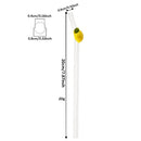 Ljojo Lemon Glass Straw Set: Reusable Eco-Friendly Straws for Smoothies, Cocktails