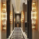 Ljojo Luxury Hotel Lobby Crystal Wall Lamp for Club Hall Living Room Office Indoor Lighting