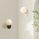 Ljojo Minimalist LED Bedside Wall Lamp Modern Simple Living Room Black White Sconces