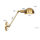 Gold Plated Iron Adjustable Wall Sconces for Home Decor by Ljojo