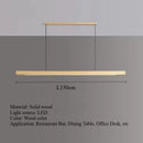 Ljojo Walnut Wood LED Pendant Lights Chandelier for Living Room Home Decoration