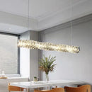 Ljojo Luxury Crystal Pendant Light - Modern LED Chandelier for Dining and Bar