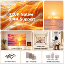 Ljojo™ Magcubic HY300 Ultra 4K Android Projector with Electronic Focus & Speaker