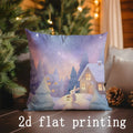 Christmas Pillow Covers Collection by Ljojo: Festive Digital-Printed Cushion Covers for Sofa, Bedroom, or Car