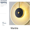 Ljojo Marble LED Wall Lamp: Modern Luxury Indoor Lighting for Living Room & Bedroom