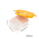 Ljojo 4 Grids Refrigerator Food Storage Box Kitchen Organizer