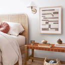 Modern Fabric LED Wall Lamps Retro Creative Bedside Light for Living Room Study Loft Ljojo