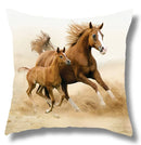 Fine Horse Print Cushion Cover for Home Decor by Ljojo