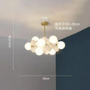 Nordic Glass Led Chandelier - Elegant Living Room & Bedroom Decoration Lighting - Ljojo