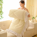 Ljojo Milk Fleece Winter Quilt: Thickened & Warm Comfortable Quilt Core