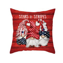 Ljojo LOVE USA Patriotic Letters Decorative Cushion Cover - Cartoon Style Home Decor Pillowcase