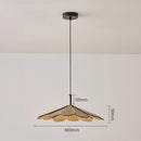 Ljojo LED Walnut Pendant Light Chandelier for Bedroom and Study Room Home Decor