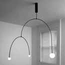 Ljojo Minimalist Line LED Pendant Light for Living Room and Bedroom