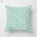 Ljojo Mint Green Blue Geometric Cushion Cover Modern Home Decor