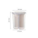 Ljojo 3L Transparent Rice Bucket Storage Container Kitchen Organizer