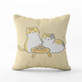 Cute Cat Pillowcase by Ljojo: Modern Design Home Decor Cushion Cover for Sofa