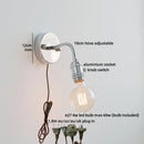 Ljojo LED Wall Lamp Nordic Bathroom Stair Light Iron Base Modern Design