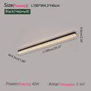 Ljojo Long Strip LED Ceiling Lamp - Modern Minimalist Lighting for Living Room Kitchen Bedroom
