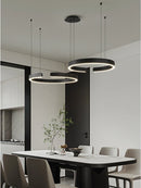 Ljojo LED Round Ring Chandelier for Dining Room, Living Room, and Bedroom