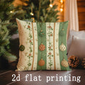 Christmas-themed Ljojo Pillow Covers for Sofa, Bedroom, Car - Rectangular Cushion