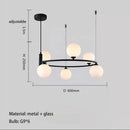 LED Glass Ball Circular Chandelier - Modern Nordic High-end Home Decor by Ljojo