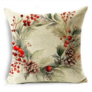 Ljojo Merry Christmas Linen Pillow Case 18*18in