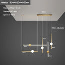 Ljojo Minimalist Iron Acrylic LED Chandelier Designer Lighting for Restaurant & Living Room