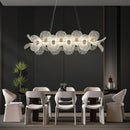 Ljojo Luxury Duplex Staircase Chandelier Designer French Flowers Pendant Light
