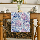 Hydrangea Dragonfly Butterfly Table Runner by Ljojo for Kitchen Dining Living Room