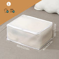 Ljojo™ Quilt Blanket Storage Bag: Folding Duvet Organizer for Closet or Under-Bed.