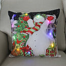 Ljojo LED Christmas Pillow Cover for Festive Holiday Decor