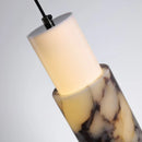 Art Deco LED Pendant Light Dimmable Real Marble White Acrylic for Restaurant Kitchen Bedroom by Ljojo