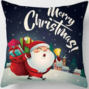 Christmas Elk Print Pillowcase 45x45cm for Sofa, Car, Bedroom, Living Room by Ljojo