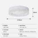 Ljojo LED Crystal Ceiling Light - Modern Design for Home Decor