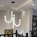 Ljojo LED Pendant Chandeliers Staircase Lighting for Modern Living Room Decor