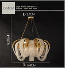 American Postmodern Light Luxury Tassel Crystal Chandelier for Dining Room by Ljojo