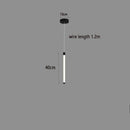Ljojo Slim Vertical Suspension Pendant Lamp for Minimalist Bedroom Living Room Light Fixture
