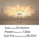 Modern Metal LED Ceiling Light for Living Dinning Room Master Bedroom by Ljojo