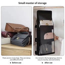 Ljojo™ Gray Handbag Organizer Hanging Storage Bag for Closet Wardrobe & Door