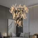 LED Chandelier Nordic Lighting Guide Creative Stairs Postmodern Restaurant Pendant Light Ljojo