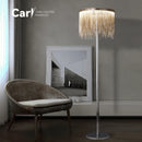 Ljojo Luxe Tassel Floor Lamp: Modern Art Light for Living Room & Bedroom