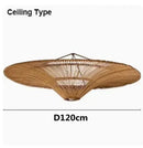 Japanese Wabi-sabi Rattan Pendant Light Chandelier for Home Decor by Ljojo
