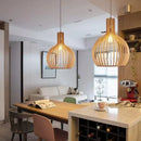 Ljojo Lustre LED Pendant Light Solid Wood Chandelier for Island Counter Loft Art Home Decor