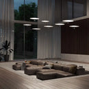 Ljojo Modern Flat Pendant Light Suspension Luminaire Hanging Lamp for Living Room