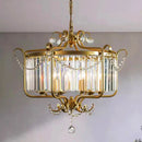 Ljojo Luxe Crystal Iron Art Chandelier for Living Dining Bedroom
