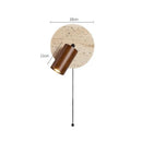 Huangdong Stone Bedroom Wall Lamp: Retro Silent Wind Study Wall Fixture by Ljojo