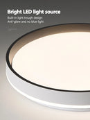 Ljojo LED Round Ceiling Lamp: Modern, Simple, & Stylish for Bedroom, Study, Balcony & Living Room