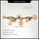 Ljojo Magic Beans Chandelier: Modern Dining Room Pendant Light for Home Decor