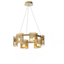 Luxury Chandeliers Amber Glass Pendant Lamp with G9 Bulb for Dining & Living Spaces by Ljojo